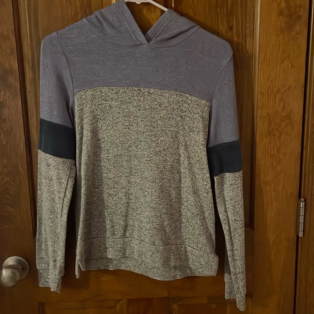 Blue and grey light sweatshirt